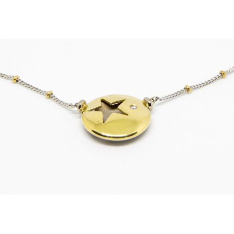 GARG BICOLOR BRILLANTE ORO 18Ktes